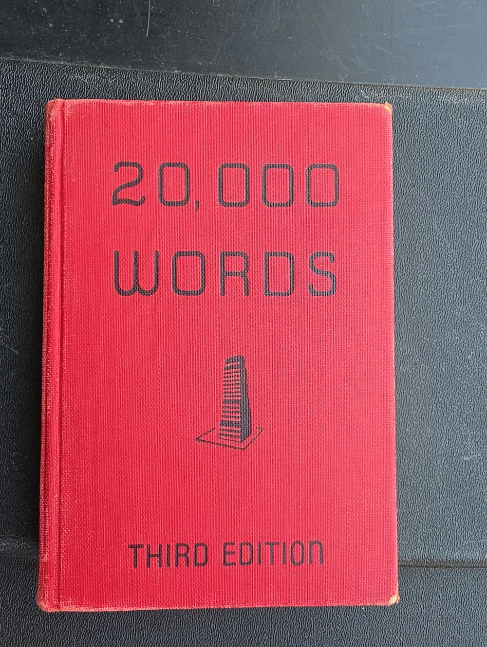 20,000 Words Hardcover Notebook — Red Cloth Cover